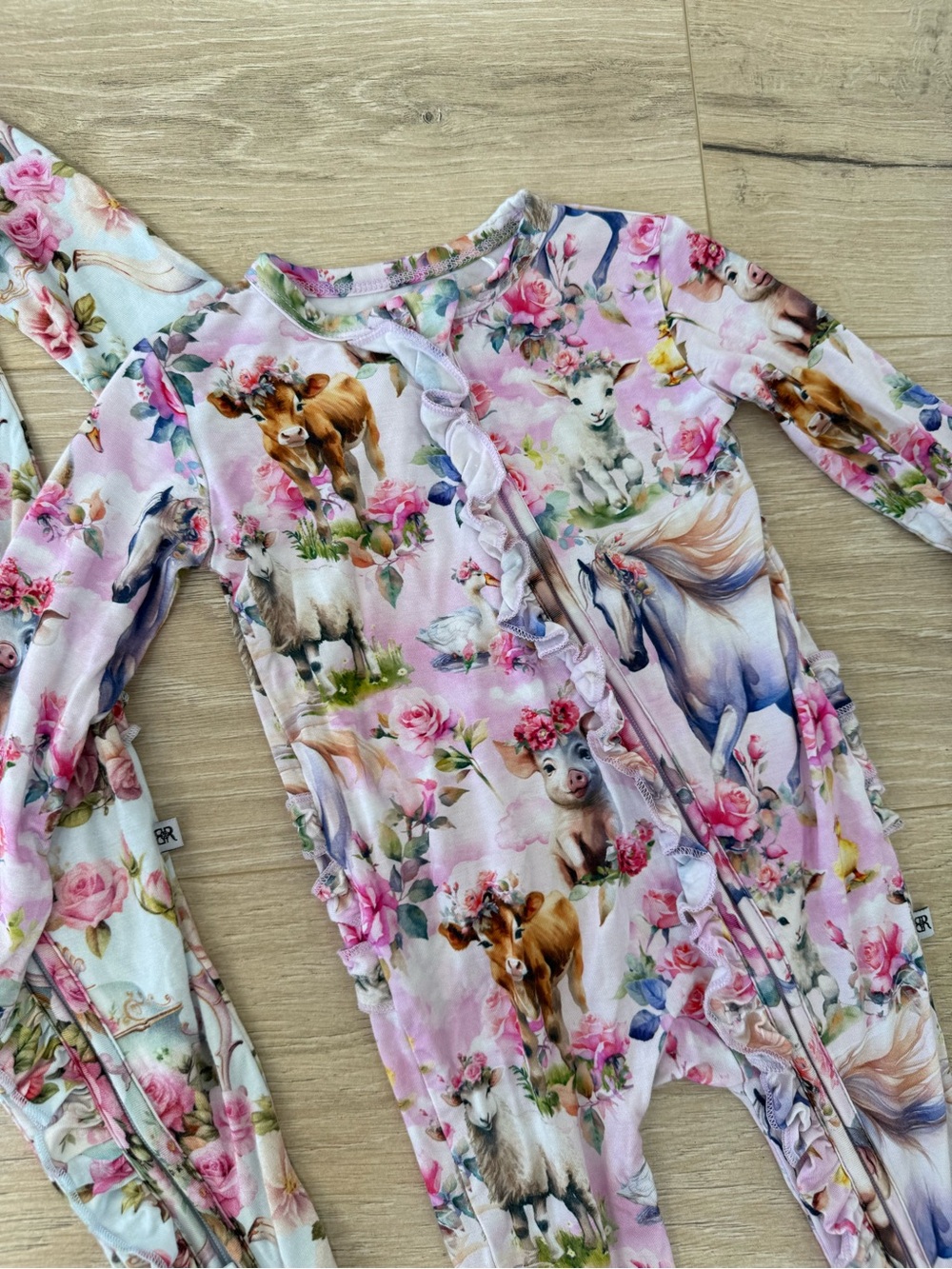 Bums & Roses Bamboo Ruffle Footie Bundle - Picture 8 of 10